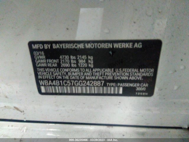 WBA4B1C57GG242887 BMW 4 Series 435i