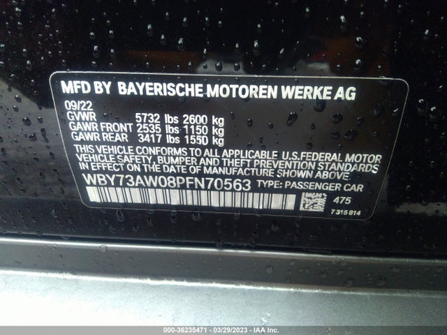 2023 BMW i4, VIN: WBY73AW08PFN70563