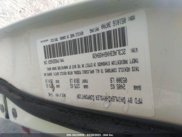 2006 CHRYSLER 300 C VIN: 2C3LA63HX6H499428