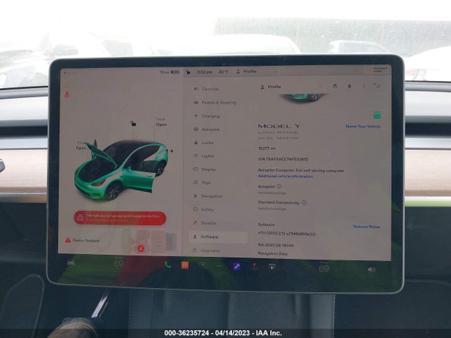 7SAYGAEE7NF533810 Tesla Model Y Long Range