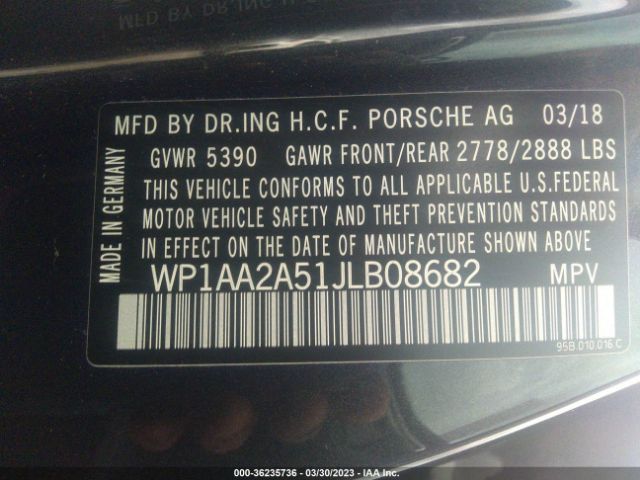 WP1AA2A51JLB08682 Porsche Macan