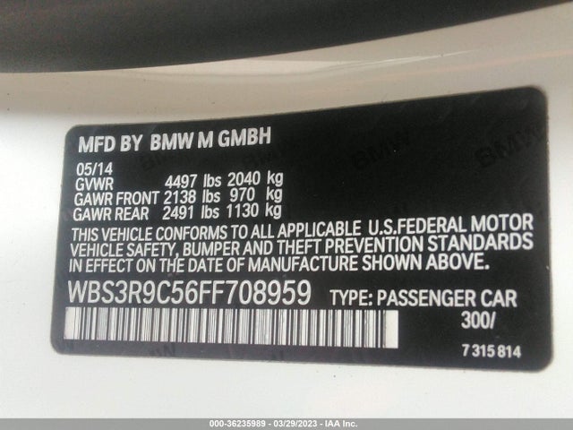 BMW M4 2015 WBS3R9C56FF708959 Image 9