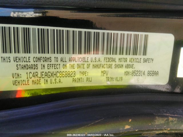 1C4RJEAGXHC868823 Jeep Grand Cherokee Altitude