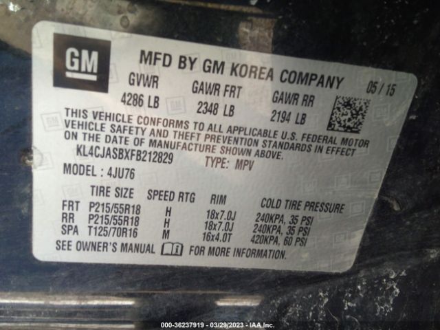 KL4CJASBXFB212829 Buick Encore