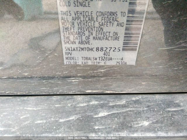 5N1AT2MT0HC882725 Nissan Rogue Sl
