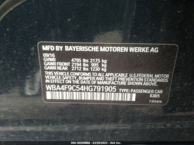 WBA4F9C54HG791905 BMW 4 Series 430i Xdrive