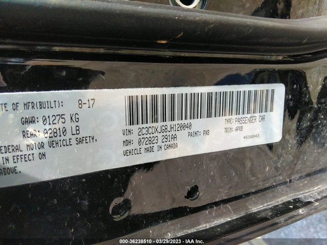Dodge CHARGER GT 2018 2C3CDXJG8JH120040 Image 9