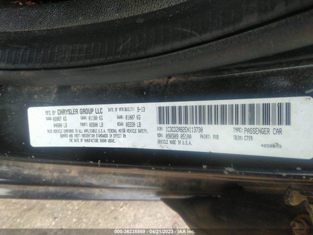Dodge AVENGER SE 2014 1C3CDZAB2EN113730 Image 9