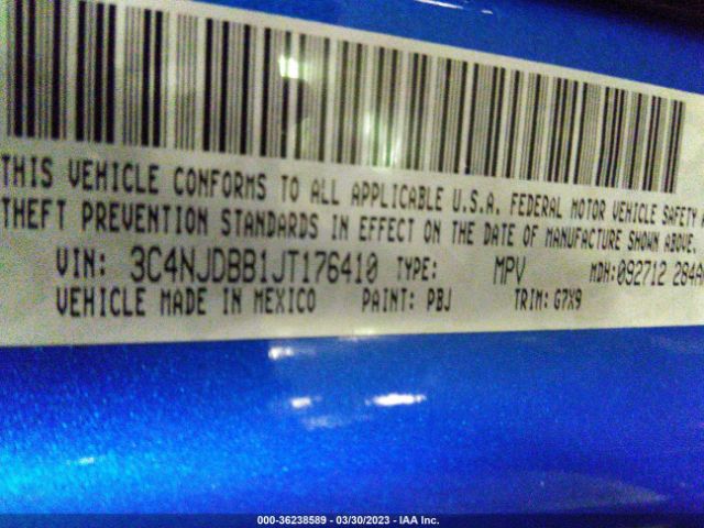 3C4NJDBB1JT176410 Jeep Compass Latitude