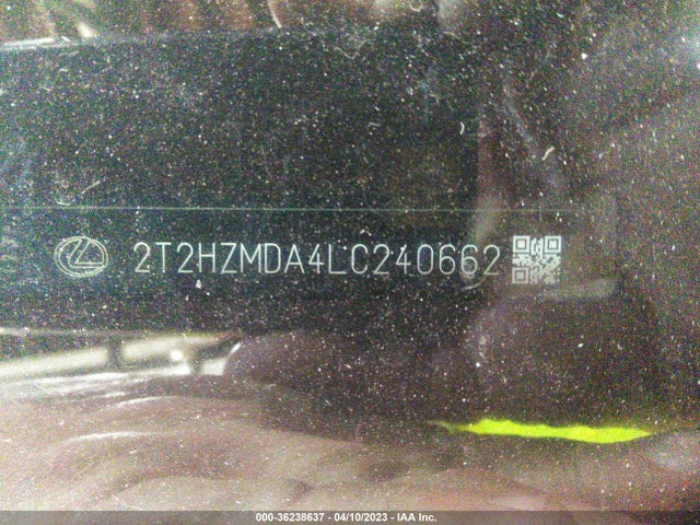 2020 Lexus RX, VIN: 2T2HZMDA4LC240662