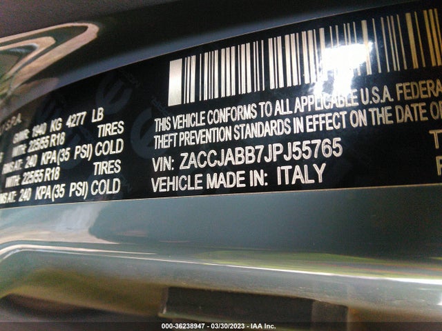 ZACCJABB7JPJ55765 Jeep Renegade Altitude