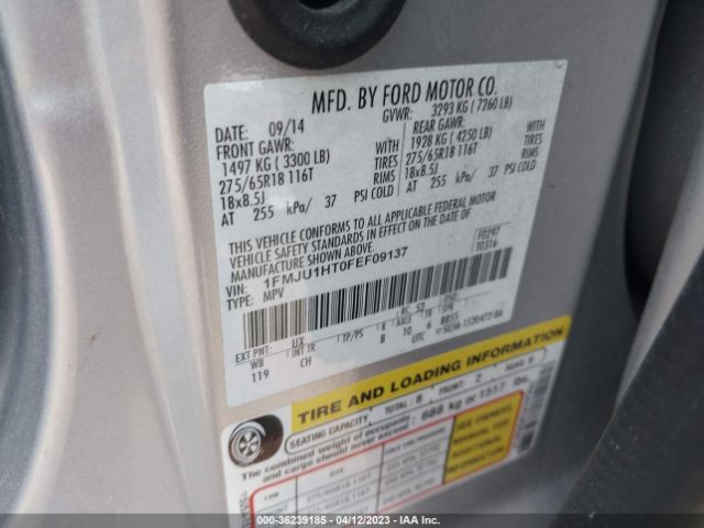 1FMJU1HT0FEF09137 Ford Expedition Xlt/king Ranch