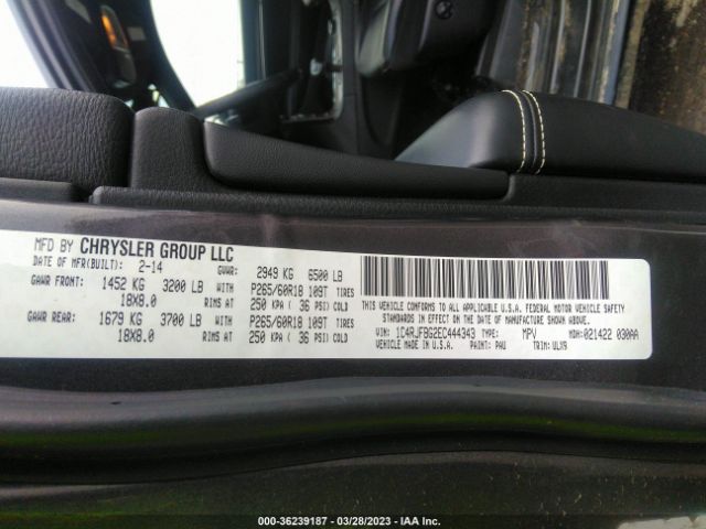 1C4RJFBG2EC444343 Jeep Grand Cherokee Limited