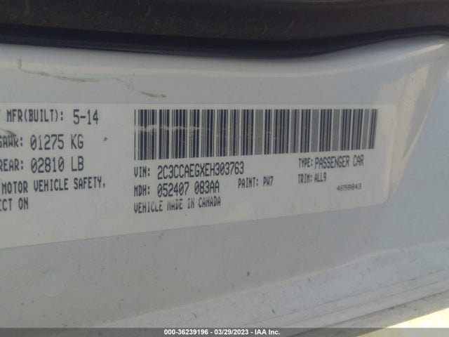 Chrysler 300 300c 2014 2C3CCAEGXEH303763 Image 9