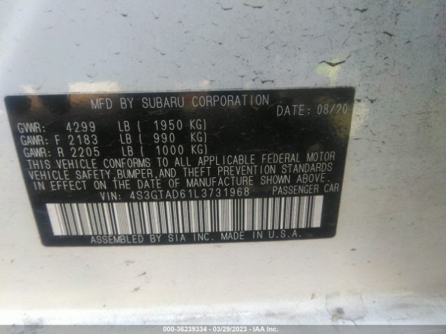 4S3GTAD61L3731968 Subaru Impreza Premium