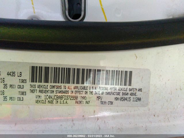 1C4NJCBA8FD372990 Jeep Compass Sport