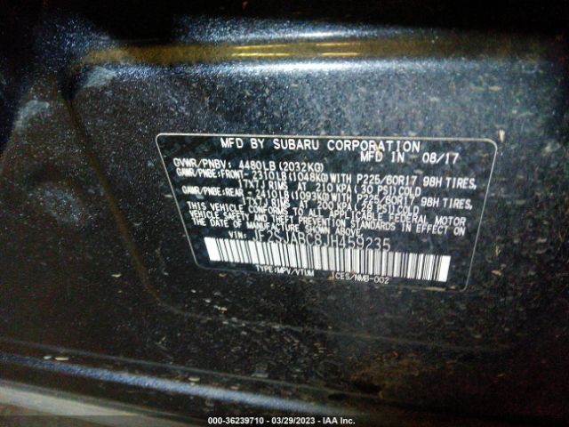 JF2SJABC8JH459235 Subaru FORESTER