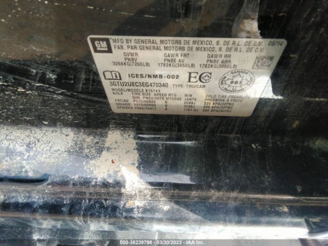 3GTU2UEC3EG470340 GMC Sierra 1500 Sle
