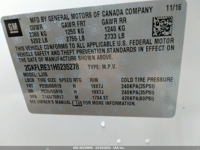 2GKFLRE31H6235278 GMC Terrain Denali