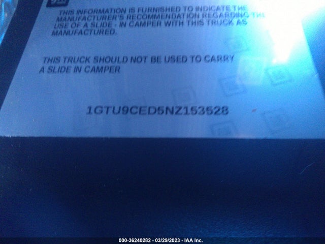 GMC Sierra 1500 Limited Elevation 2022 1GTU9CED5NZ153528 Image 10