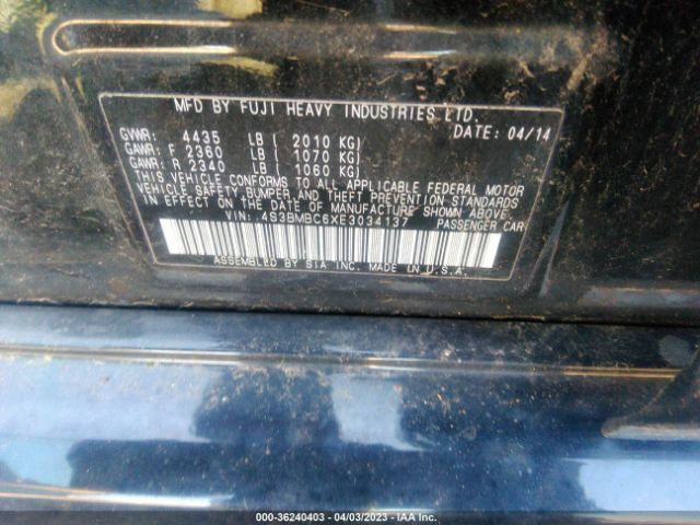 4S3BMBC6XE3034137 Subaru Legacy 2.5i Premium