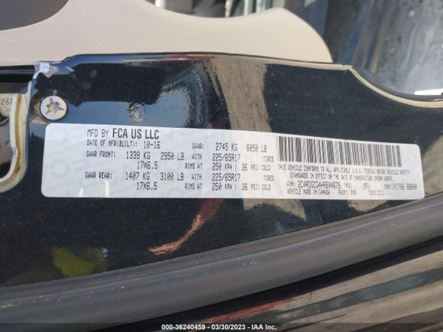 2C4RDGCG4HR604679 Dodge Grand Caravan Sxt