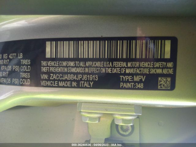 ZACCJABB4JPJ61913 Jeep Renegade Latitude