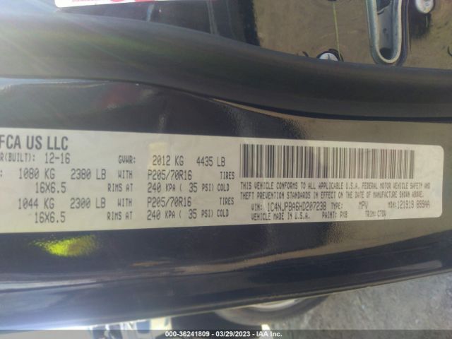 1C4NJPBA6HD207238 Jeep Patriot Sport