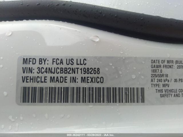 3C4NJCBB2NT198268 Jeep Compass Altitude