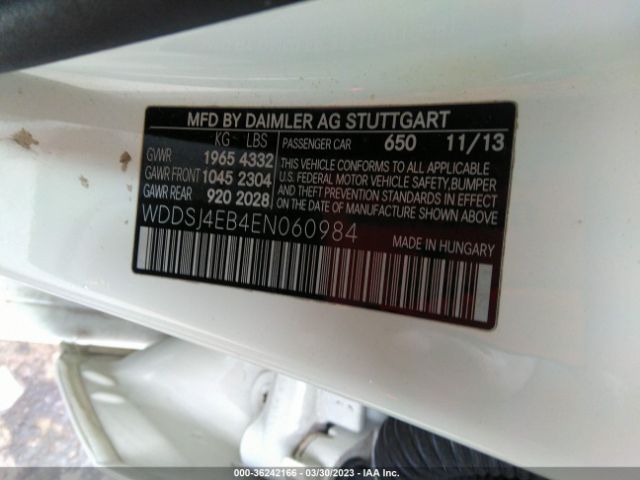 WDDSJ4EB4EN060984 Mercedes-Benz Cla-class Cla 250