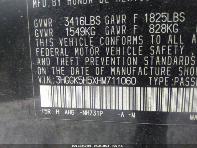 Honda FIT LX 2017 3HGGK5H5XHM711060 Image 10