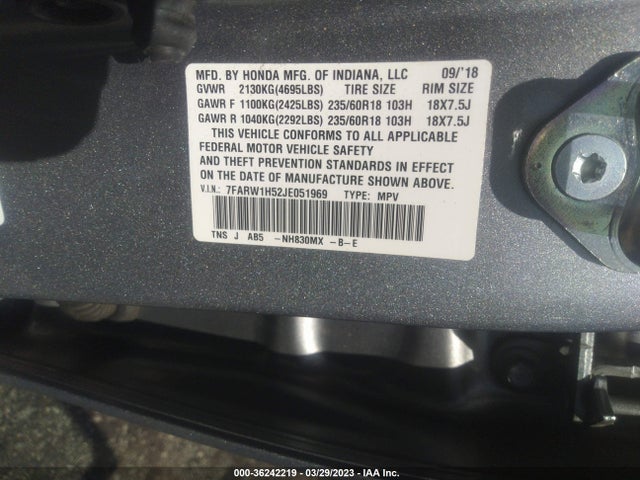 Honda CR-V EX 2018 7FARW1H52JE051969 Image 9