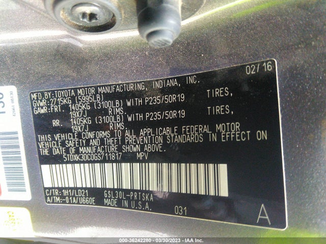 Toyota SIENNA SE 2016 5TDXK3DC0GS711817 Image 9