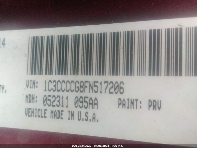 Chrysler 200 C 2015 1C3CCCCG8FN517206 Image 9