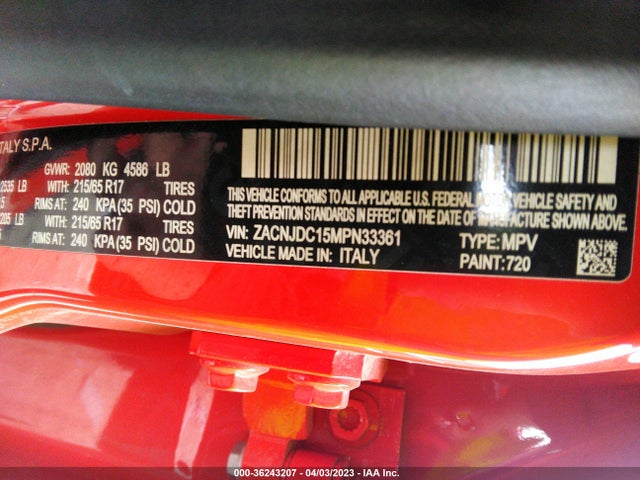 Jeep Renegade Trailhawk 2021 ZACNJDC15MPN33361 Image 10