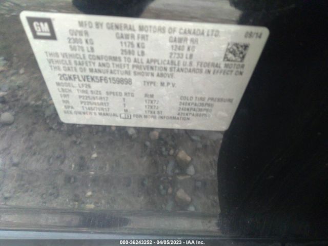 2GKFLVEK5F6159898 GMC Terrain Sle