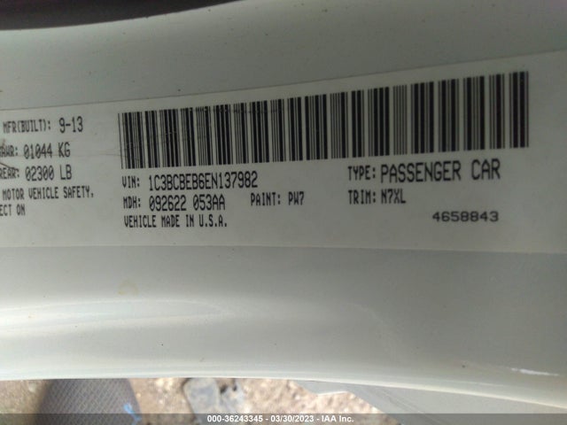 1C3BCBEB6EN137982 Chrysler 200 Touring