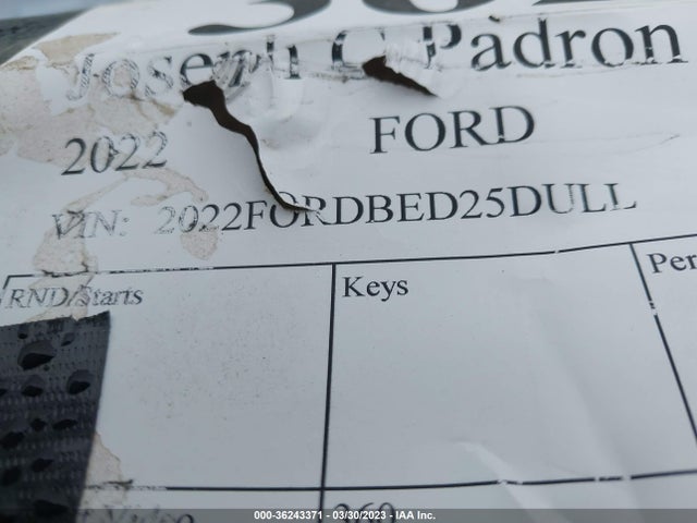 Ford F250 2022 2022FORDBED25DULL Image 9