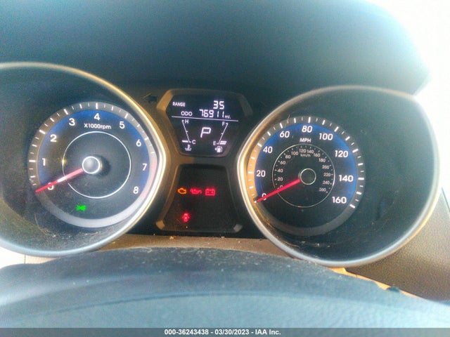 2013 HYUNDAI ELANTRA LIMITED PZEV VIN: KMHDH4AE1DU983650