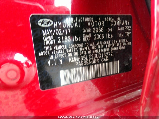 Hyundai ELANTRA GT 2018 KMHH35LE2JU013272 Image 9