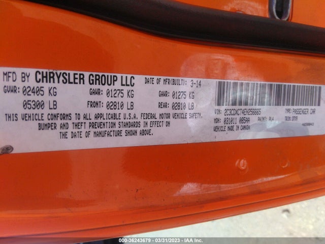 Dodge Charger Rt 2014 2C3CDXCT4EH256665 Image 9