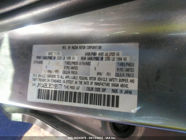 Mazda Mazda5 Sport 2014 JM1CW2BL3E0166177 Image 9