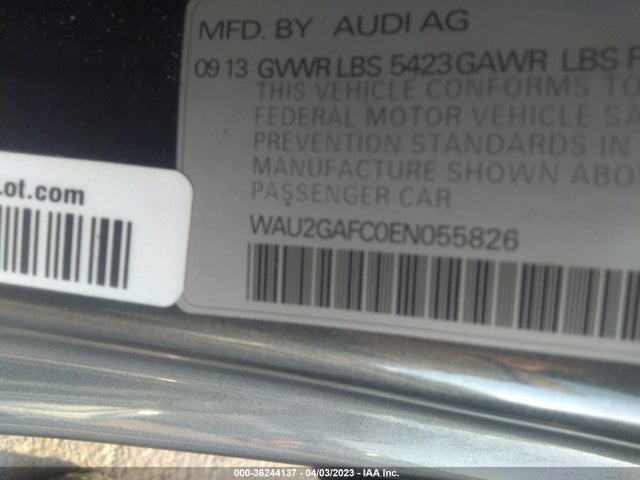 Audi A7 3.0 Prestige 2014 WAU2GAFC0EN055826 Image 9