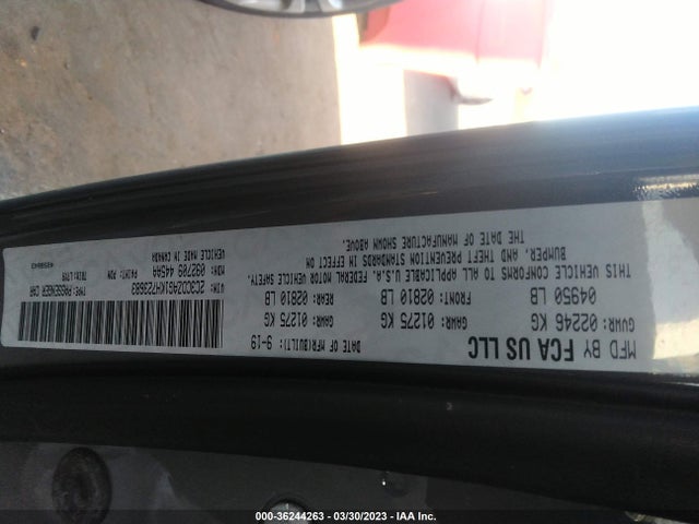 Dodge Challenger Sxt 2019 2C3CDZAG1KH723683 Image 9