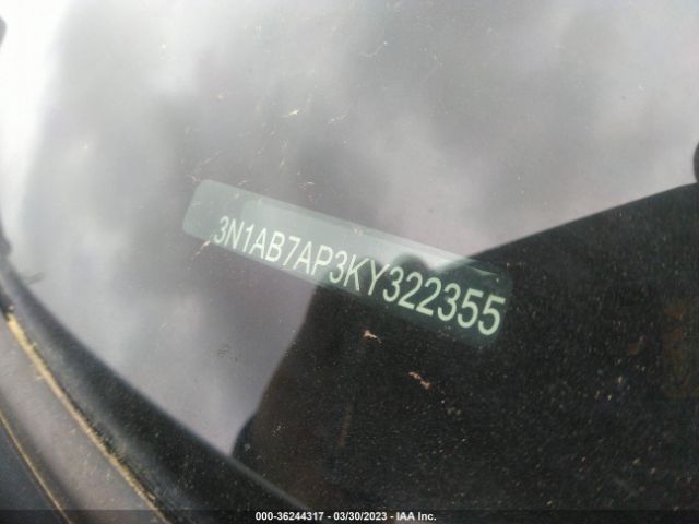 3N1AB7AP3KY322355 Nissan SENTRA SV