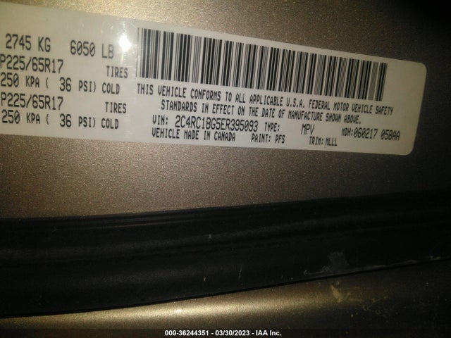 2C4RC1BG5ER395093 Chrysler Town & Country Touring