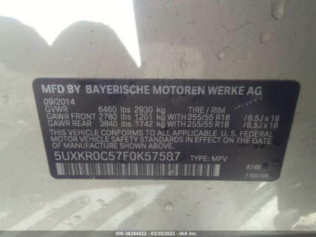 5UXKR0C57F0K57587 BMW X5 Xdrive35i
