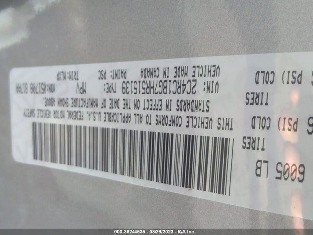 2C4RC1BG7HR515139 Chrysler Pacifica Touring-l
