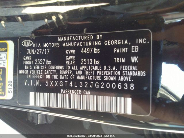 5XXGT4L32JG200638 KIA Optima Lx