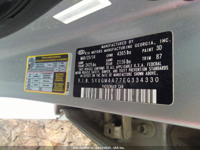 5XXGM4A77EG334330 KIA Optima Lx